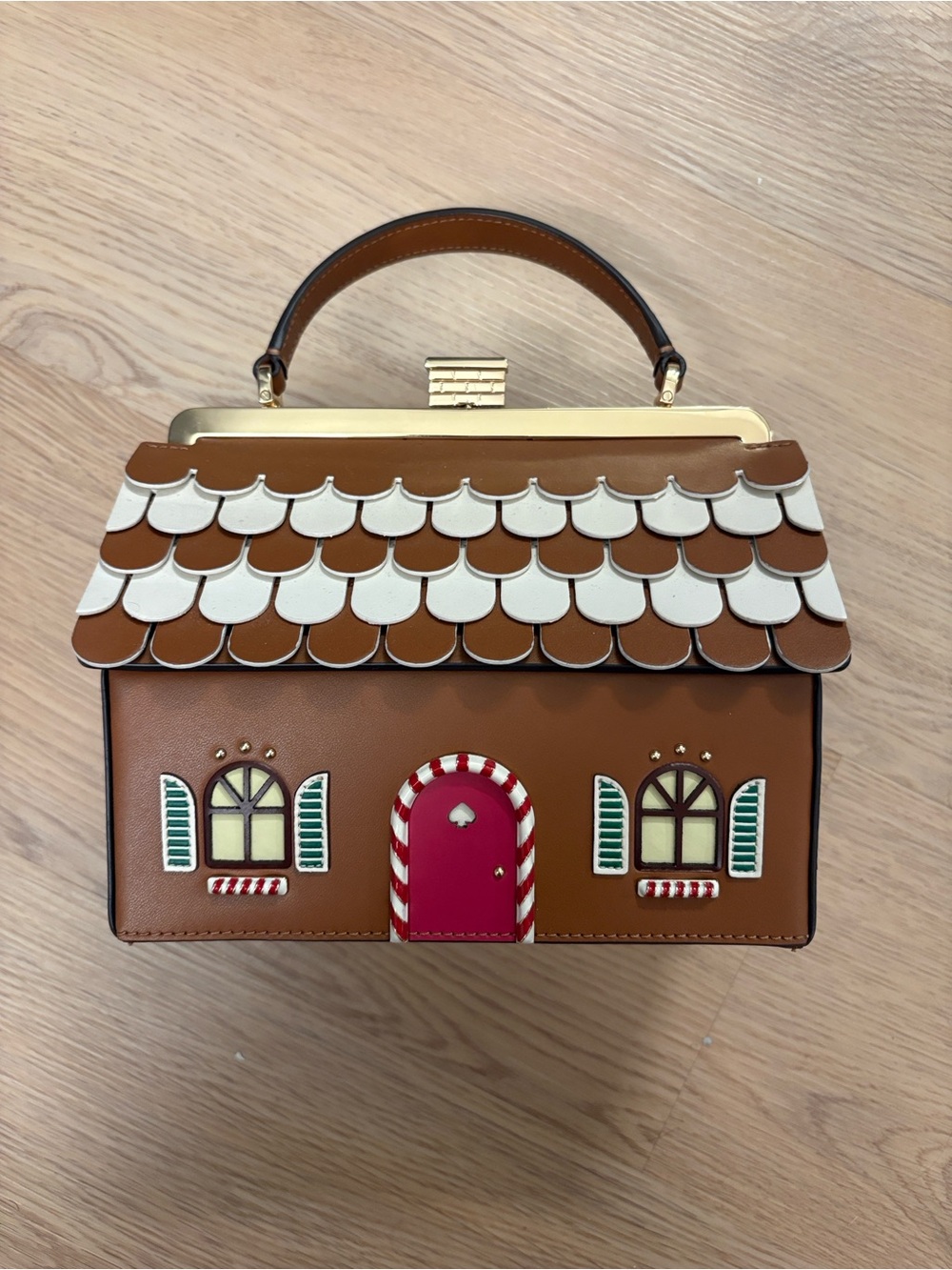 Kate Spade Gingerbread House Novelty Purse